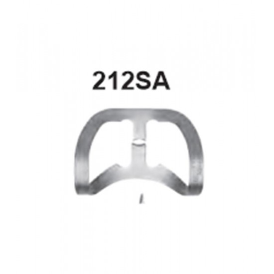 Anterior clamps: 212SA (Rubberdam clamps) 5733-212SA